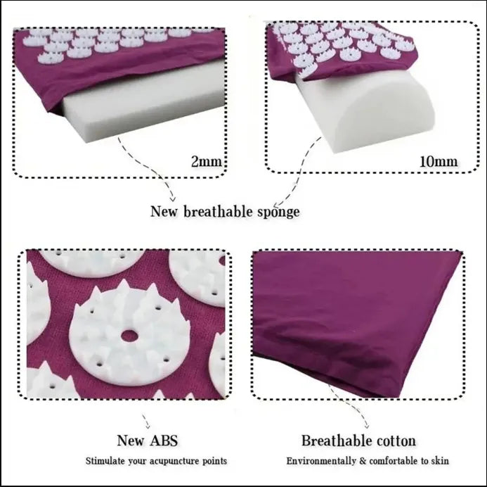 FORGEWELL ZenRecovery Acupressure Mat & Pillow Set